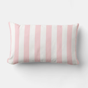 Throw Pillow Pink & White Stripe