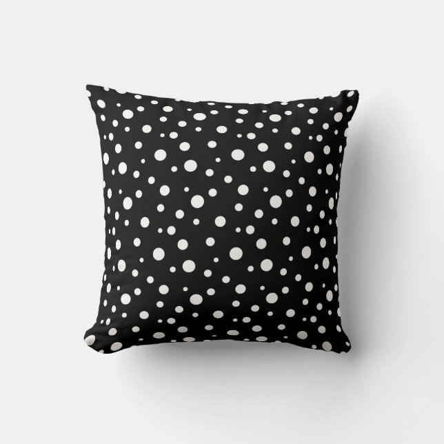 Throw Pillow-Polka Dots Cushion (Front)
