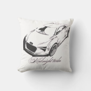 Throw Pillow Racing Car Phone Case   Transparent 
