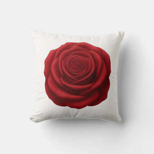 Throw Pillow - Red Rose Flower
