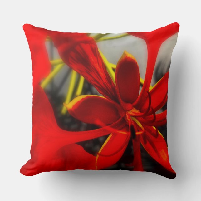 Throw Pillow Royal Poinciana Flower (Front)