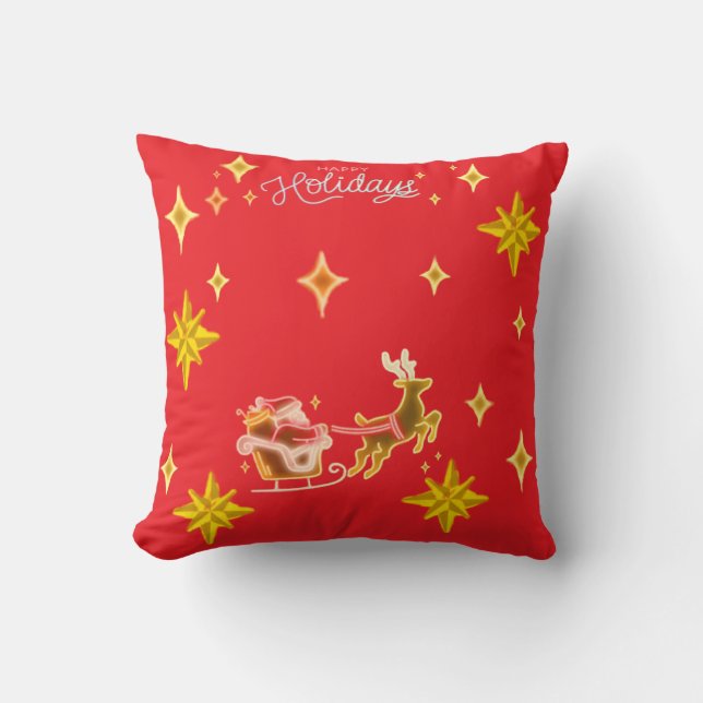 Throw Pillow Santa Clause  (Front)