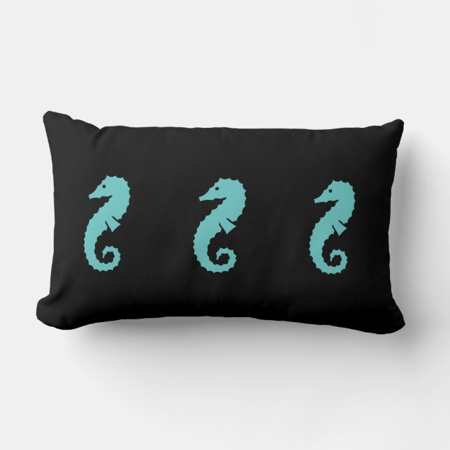 Throw Pillow Seahorses (Front)