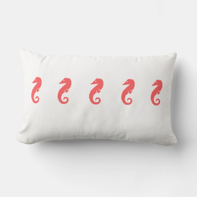Throw Pillow Seahorses (Front)