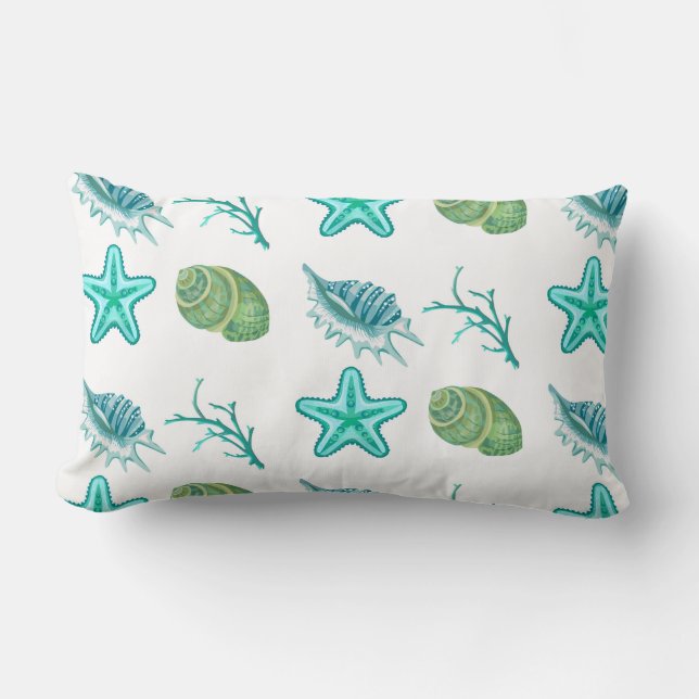 Throw Pillow-Shells Lumbar Cushion (Front)
