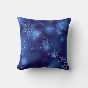 Throw Pillow/Snowflakes Cushion