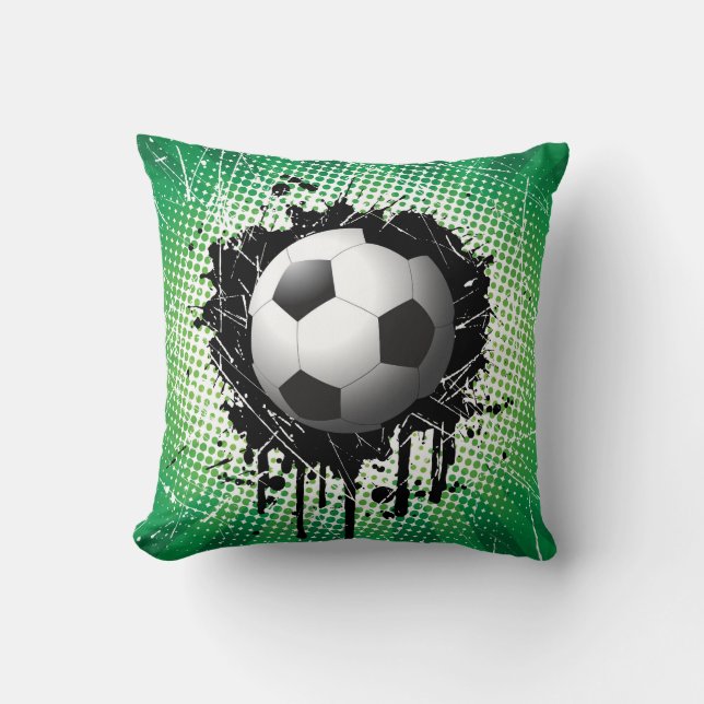 Throw Pillow-Soccer Cushion (Front)