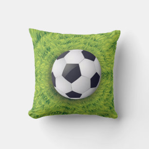 Throw Pillow-Soccer Cushion