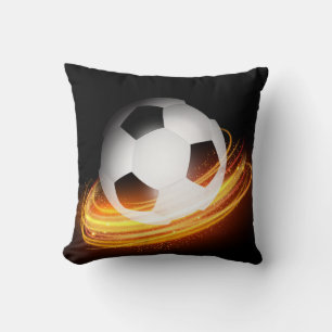 Throw Pillow-Soccer Cushion