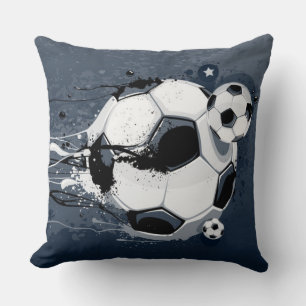 Throw Pillow-Soccer Cushion