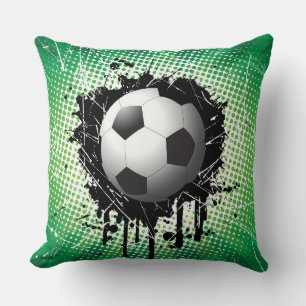 Throw Pillow-Soccer Cushion