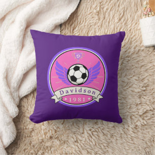 Throw Pillow - Soccer - Personalised - Add Name