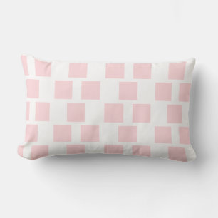 Throw Pillow Square Pink &White