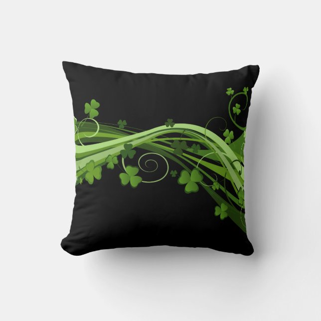 Throw Pillow-St. Patrick's Day Cushion (Front)
