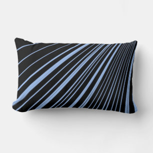 Throw Pillow Stripe Blue Black