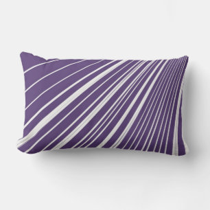 Throw Pillow Stripe Purple White