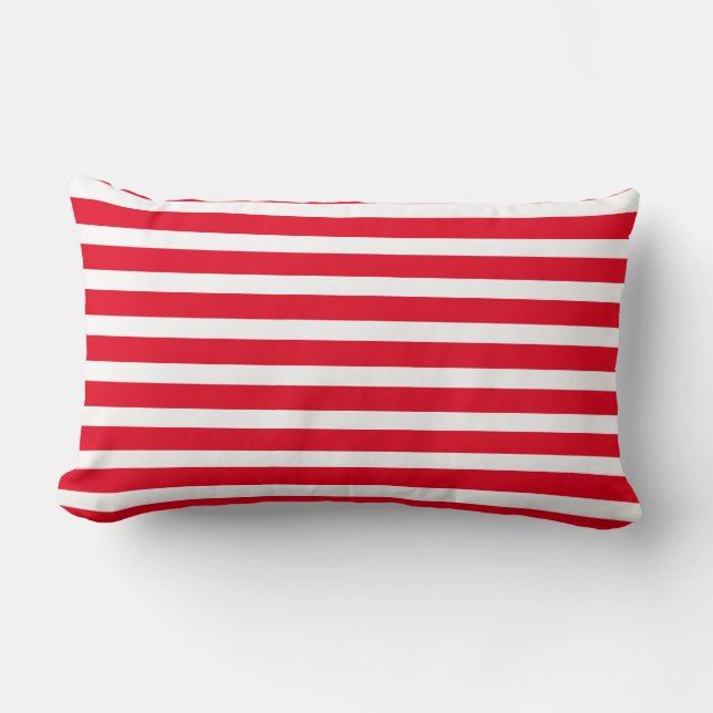 Throw Pillow-Stripes Lumbar Cushion (Front)