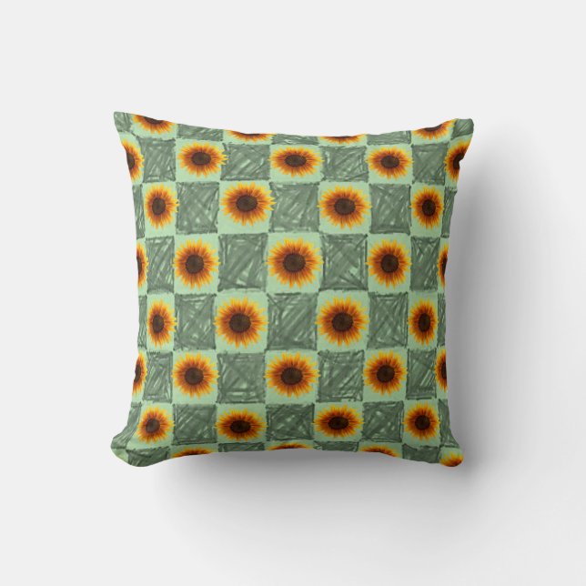 Throw Pillow Sunflower (Front)