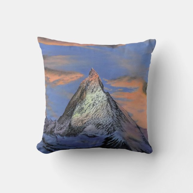 Throw Pillow - "The Matterhorn At Sunset" (Front)