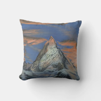 Throw Pillow - "The Matterhorn At Sunset"