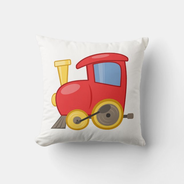 Throw Pillow/Toy Train Cushion (Front)