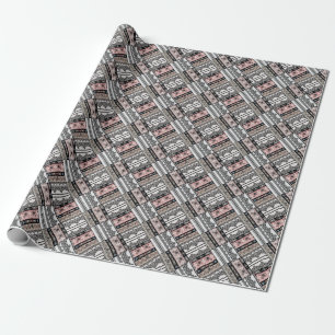 Throw Pillow Tribal ethno traditional geometrical  Wrapping Paper