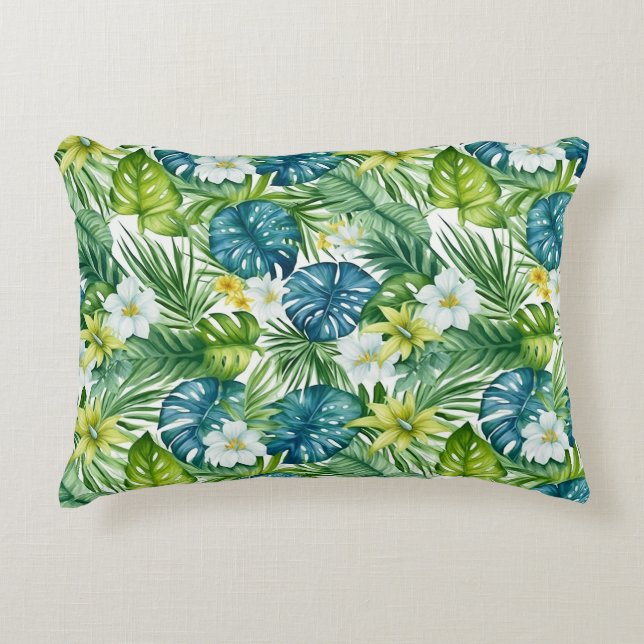 Throw Pillow Tropical Palms (Front)