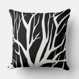 Throw Pillow-Winter Tree Cushion