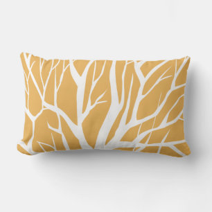 Throw Pillow-Winter Tree Lumbar Cushion