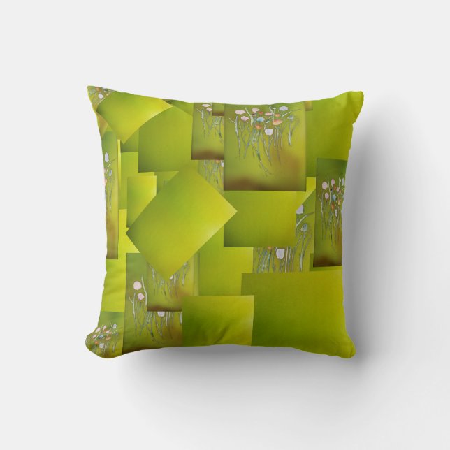 throw pillow with abstract design (Front)