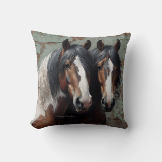 Throw Pillow with Brothers print.