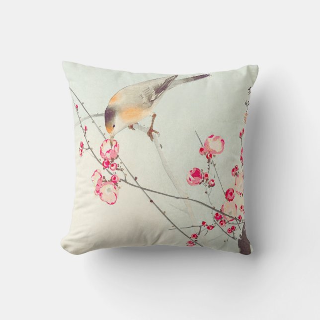 Throw pillow with classical Japanese art (Front)