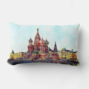Throw Pillow with Image of St. Basil's Cathedral