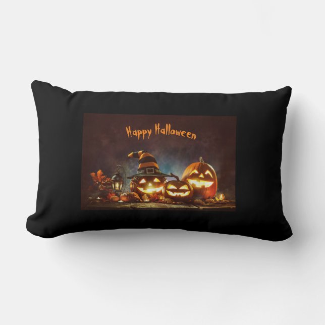 Throw Pillows Haapy Halloween (Front)