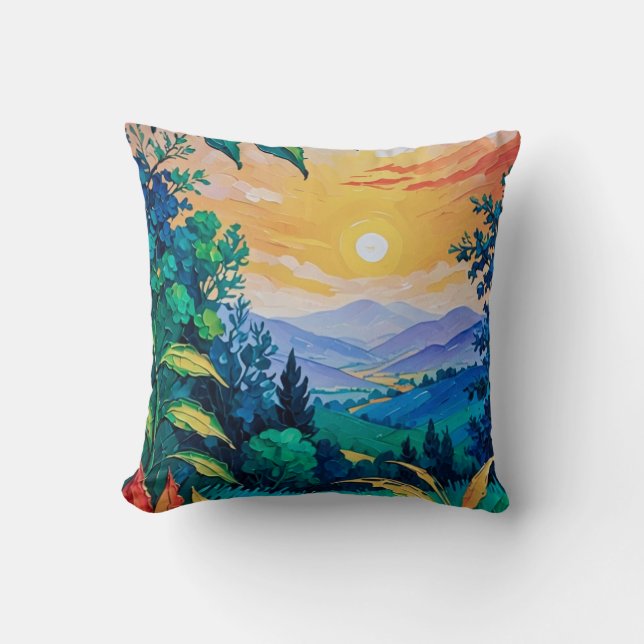 Throw Pillows nature colourful (Front)