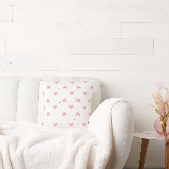 Throw Pillows with abstract floral patterns. (Couch)