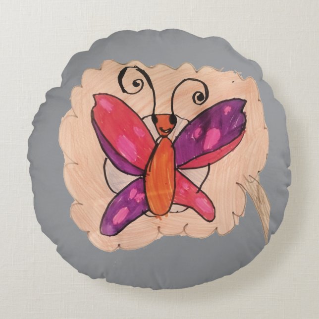 Throw Pilow Round Cushion (Front)