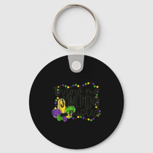 Throw something mister mardi gras beads new orlean key ring