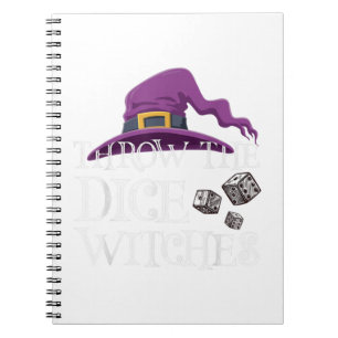 Throw The Dice Witches Bunco Night Halloween Notebook