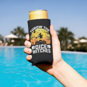 Throw The Dice Witches Bunco Party Seltzer Can Cooler