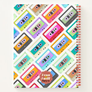 Throwback Cassette Tapes Notebook