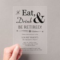 Throwback Eat Drink & Retire Retirement Party