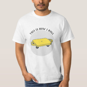 Throwback "This is how I roll" P.E. Scooter Board T-Shirt