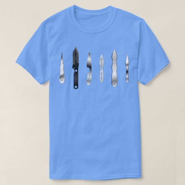 Throwing Knife Assortment T-Shirt (Design Front)