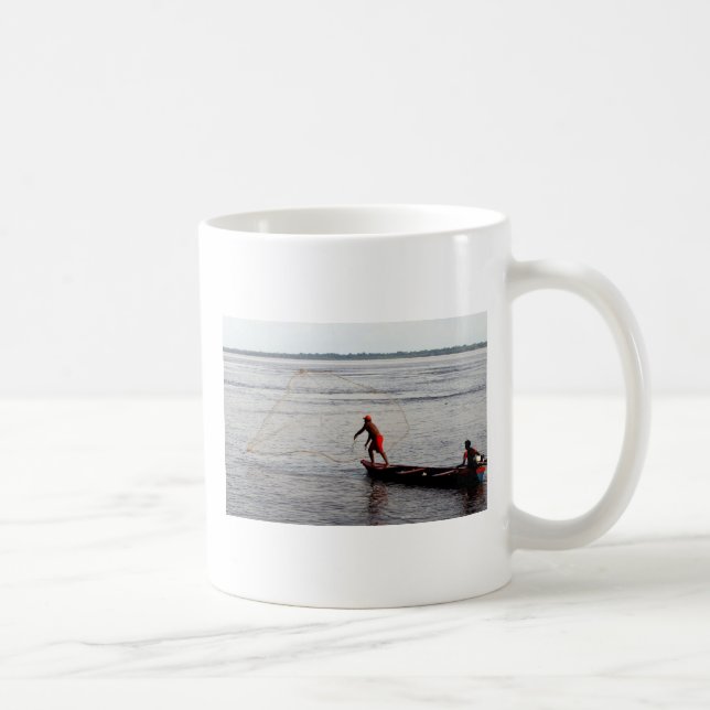 Throwing Net, the Amazon River Coffee Mug (Right)