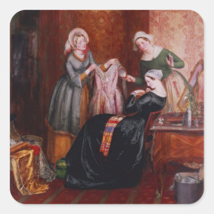 Throwing off her weeds square sticker