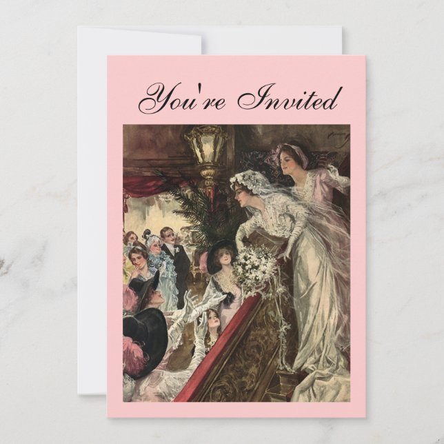 Throwing the Bouquet Invitation (Front)