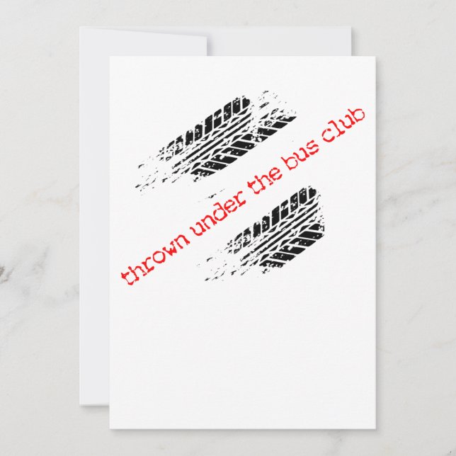 Thrown Under the Bus Club Invite (Front)