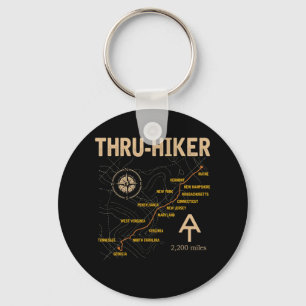 Thruh Hiker Appalachian Trail Hiking  Key Ring