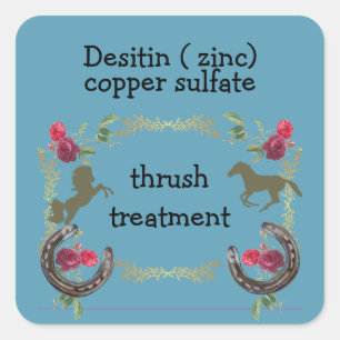 thrush treatment square sticker